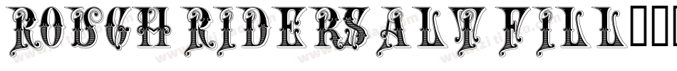 Rough Riders Alt Fill字体转换